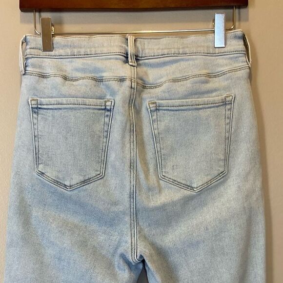 PACSUN NWOT Super Hi-Rise Jegging light wash raw hem jeans 28 - Picture 4 of 9